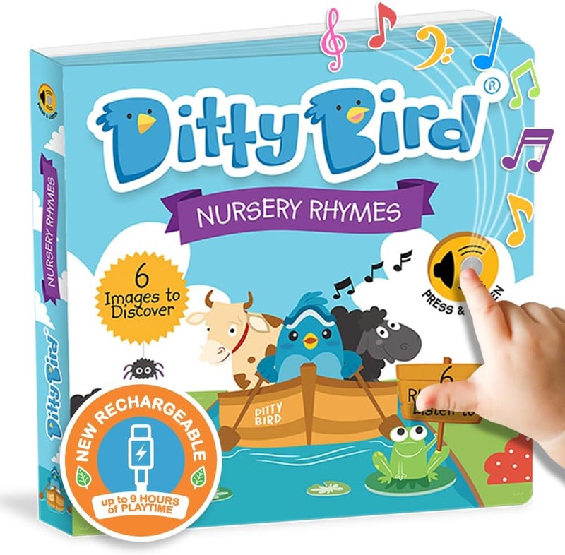 | Nursery Rhymes | Interactive Musical Sound Book for Toddlers 1- 3 | Sing-Along boardbook for Baby - Image 1